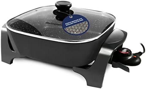 Elite Gourmet EG6203 Extra Deep 16"x13"x3.2" (10.5Qt.) Scratch Resistant, Easy Pour Spout