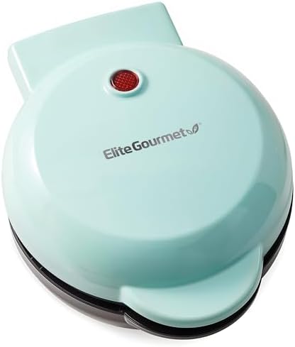 Elite Gourmet EWM-013MX Electric Nonstick Mini Waffle Maker with 5-inch cooking surface